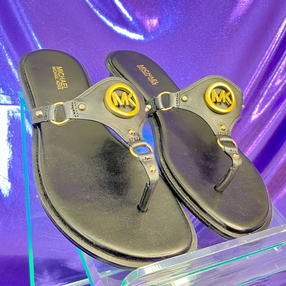 Michael Kors Women's Conway T-Strap Sandals (WORN ONCE)